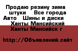 Продаю резину зима 2 штуки  - Все города Авто » Шины и диски   . Ханты-Мансийский,Ханты-Мансийск г.